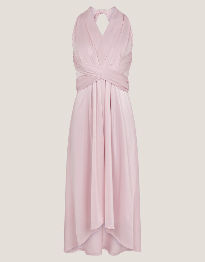 Tia Twist Prom Dress, Pink (PINK), large