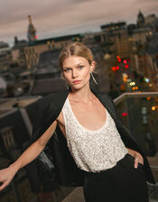 Ember Embellished Tank Top, Nude (NUDE), large