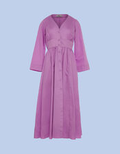 Devotion Twins Cycle Button-Front Maxi Dress, VIOLET, large