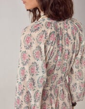 Maison Hotel Anne Floral Shimmer Maxi Dress, Multi (MULTI), large