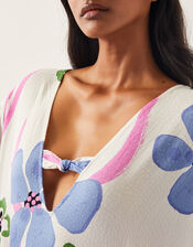 Fiona Maxi Print Kaftan, Ivory (IVORY), large