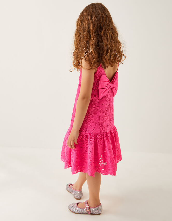 Lottie Frill Swing Party Dress, Orange (CORAL), large
