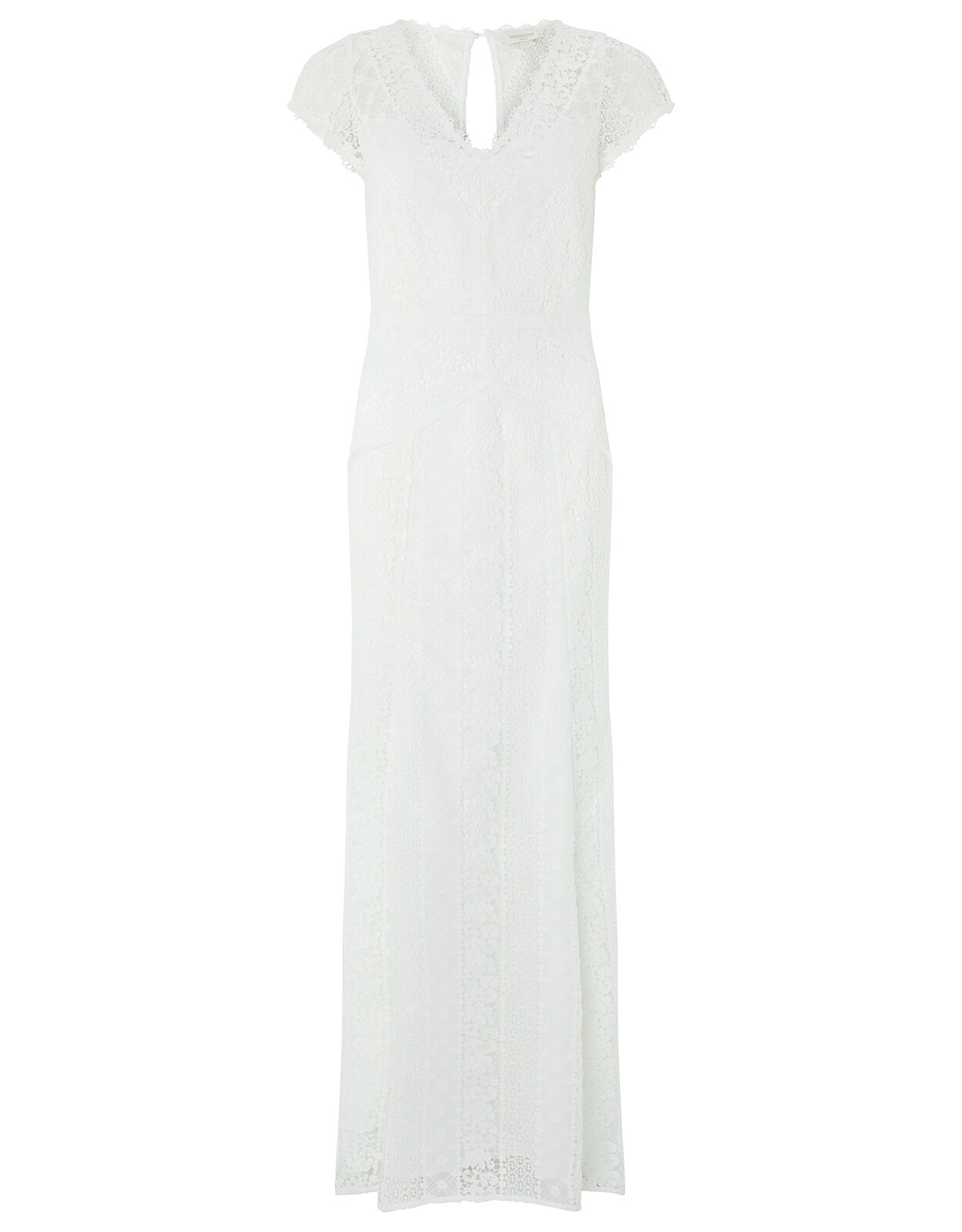Nellie Floral Lace Bridal Dress Ivory