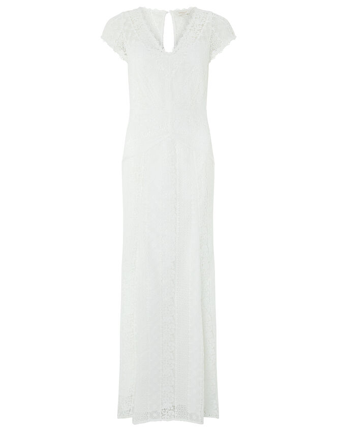 Nellie Floral Lace Bridal Dress, Ivory (IVORY), large