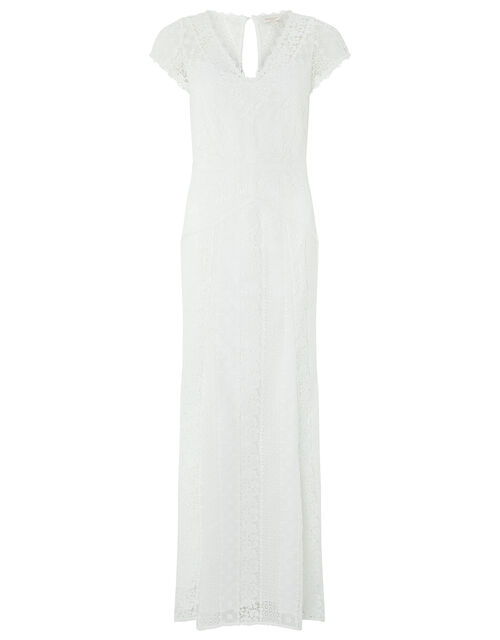 Nellie Floral Lace Bridal Dress, Ivory (IVORY), large