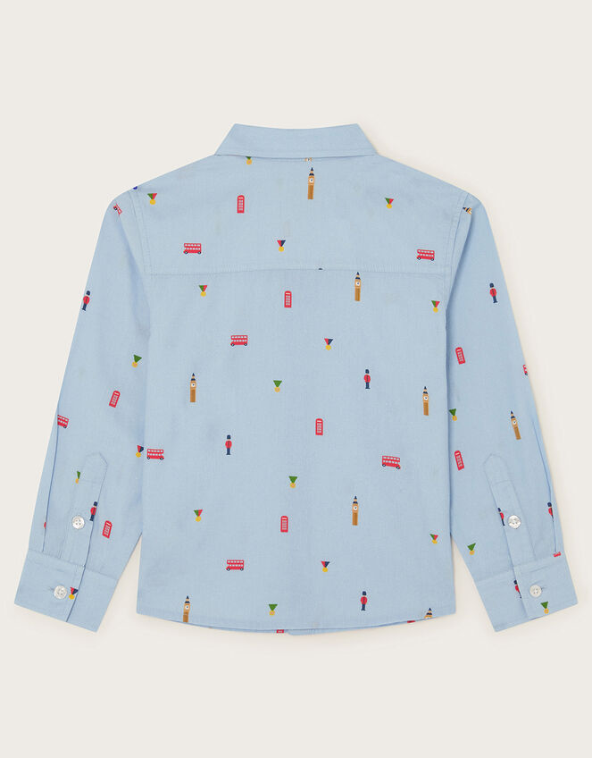 London Print Shirt, Blue (BLUE), large
