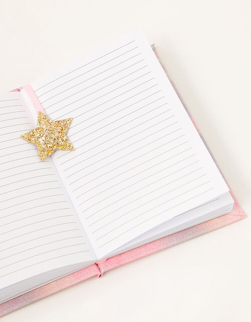 Unicorn and Glitter Star Notebook, , large