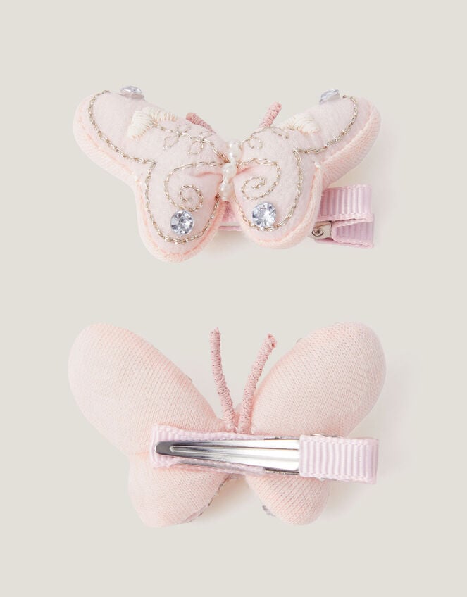 2-Pack 3D Butterfly Hair Clips, , large