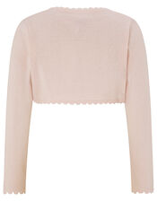 Niamh Sparkle Knitted Cardigan with Crystal Button, Pink (PINK), large