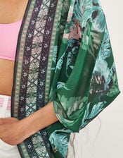 Palm Print Cover-Up in Recycled Polyester, , large