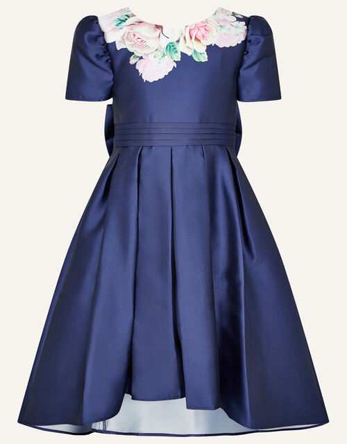 Henrietta Floral Print Dress, Blue (NAVY), large