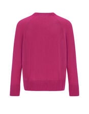 East Ember Cashmere Crew Neck Cardigan, Pink (PINK), large