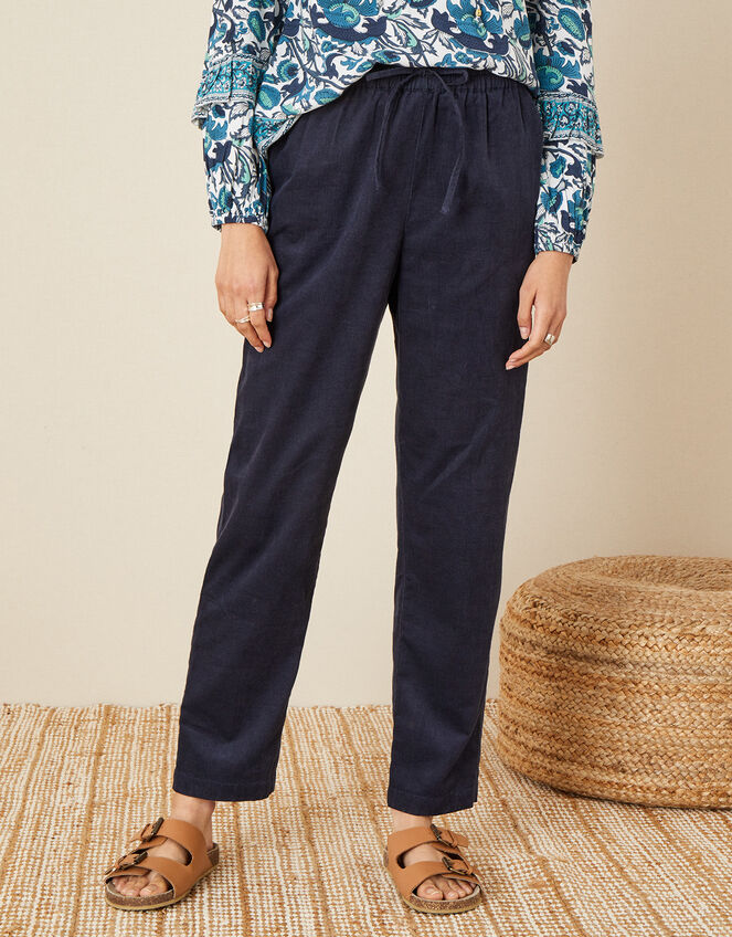 Cord Joggers, Blue (NAVY), large