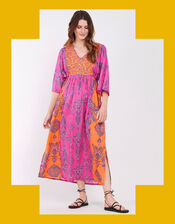 East Rian Print Kaftan, Pink (PINK), large