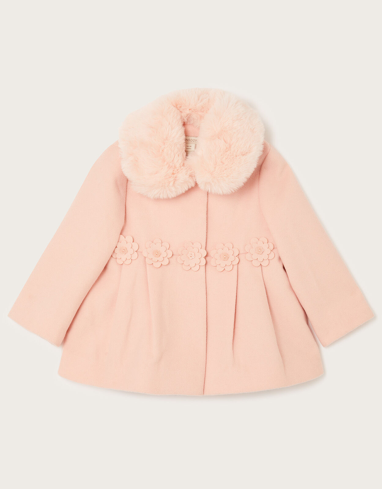 Baby Laser Flower Waist Coat Pink