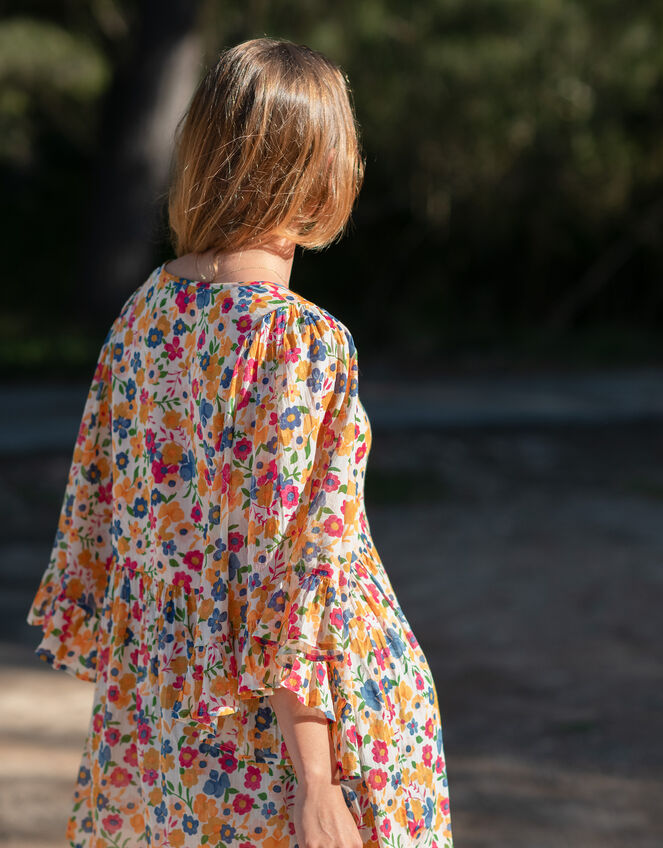 La Galeria Elefante Mediterranean Floral Blouse, Multi (MULTI), large