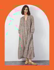 East Leona Ditsy Print Maxi Dress, Green (GREEN), large