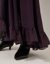 Elsie Frill Maxi Skirt, Purple (PURPLE), large