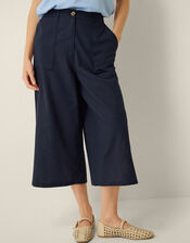 Drew High Waist Culottes, Blue (NAVY), large