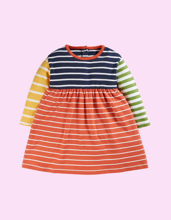 Frugi Amelia Hotchpotch Dress, Multi (MULTI), large