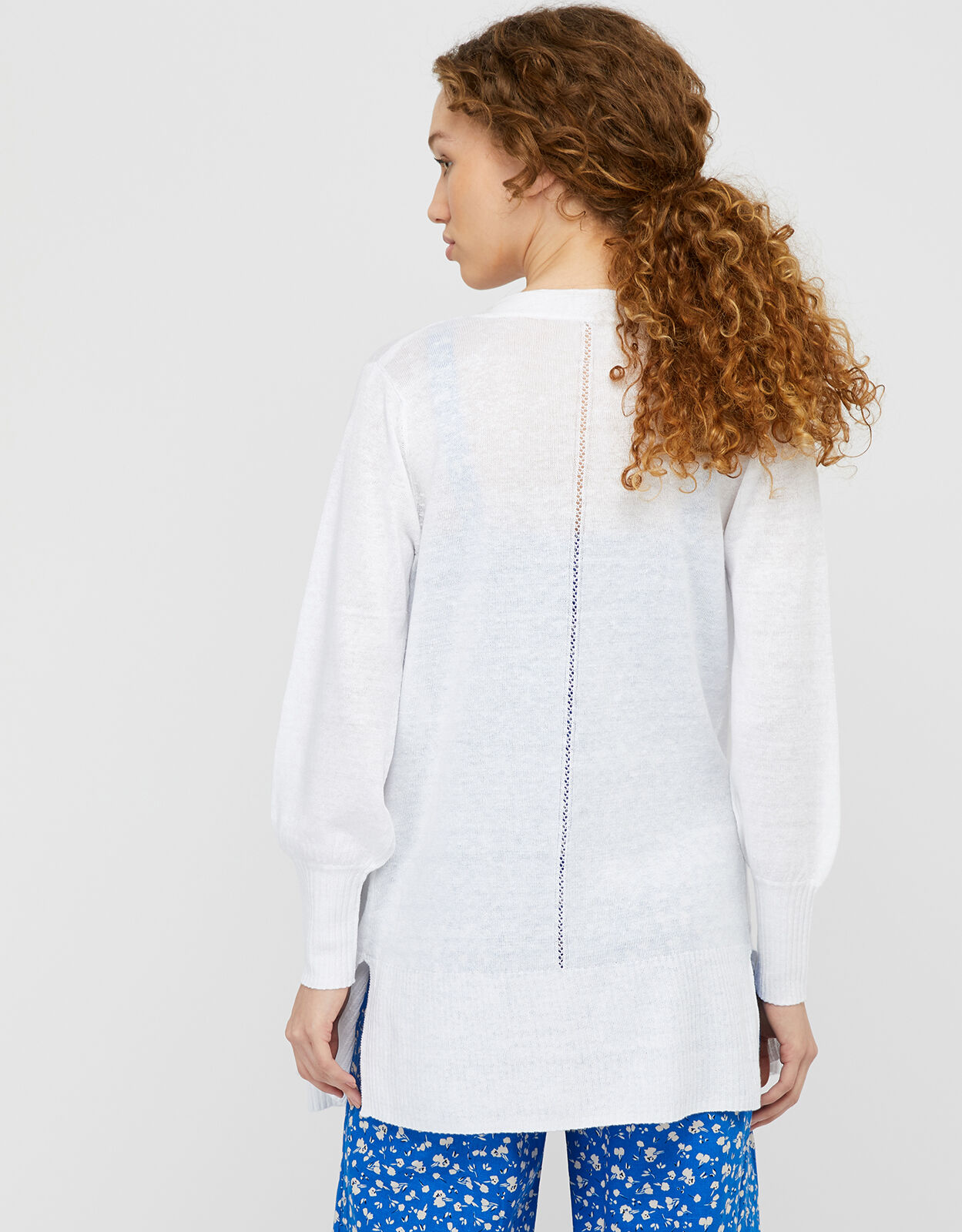 longline white cardigans uk