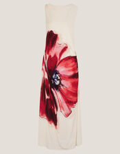 Marinna Sleeveless Floral Maxi Dress, Ivory (IVORY), large