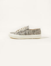 Superga Animal Lace-Up Canvas Trainers, Multi (MULTI), large