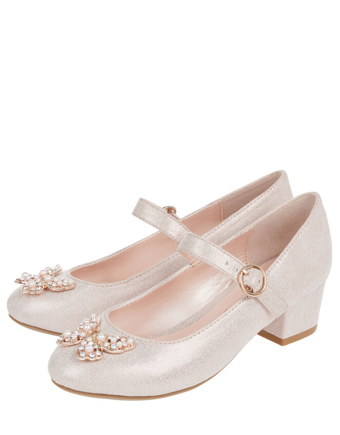 Vienna Pearly Butterfly Shoes Pink | Girls' Shoes & Boots | Monsoon UK.