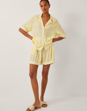 Sienna Ricrac Short Sleeve Shirt, Yellow (YELLOW), large