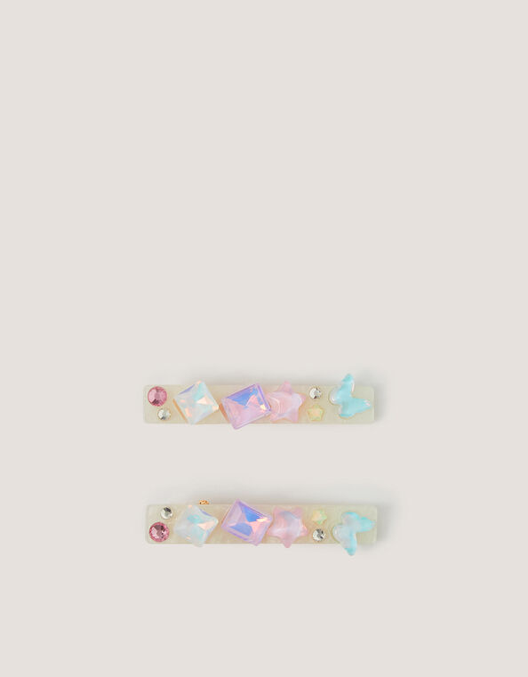 2-Pack Cosmic Jewel Hair Clips, , large