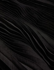 Rubina Pleat Dress, Black (BLACK), large