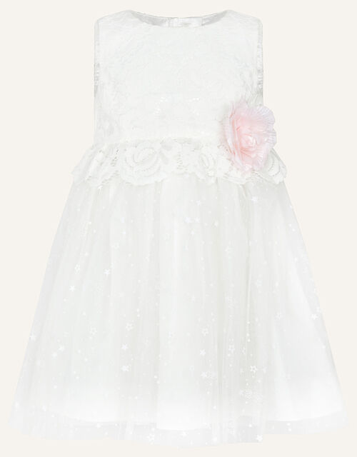 Baby Nieve Lace Bridesmaid Dress, Ivory (IVORY), large