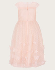 Polka Dot Butterfly Tulle Dress, Pink (PALE PINK), large