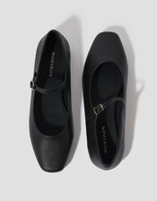 Crista Mary Jane Ballet Flats, Black (BLACK), large