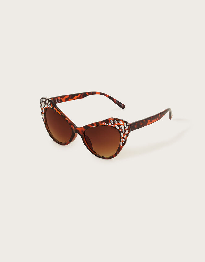 Bling Tortoiseshell Sunglasses with Case, , large
