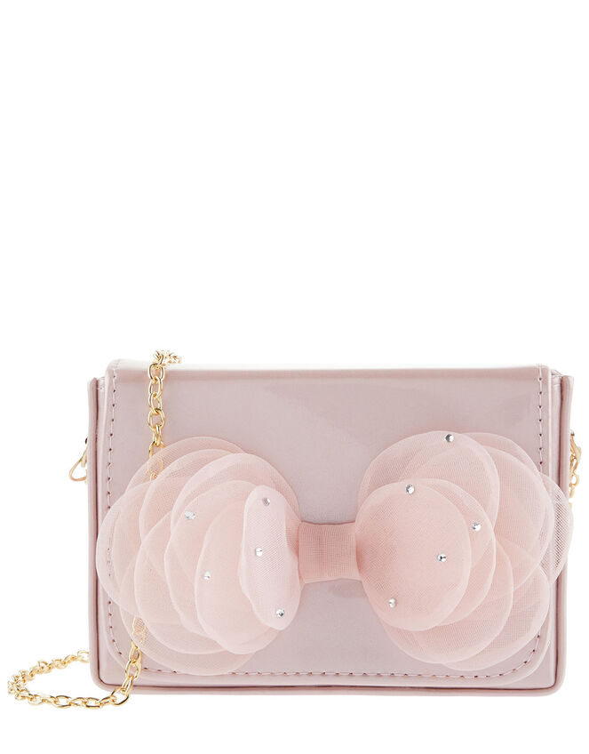Sparkle Bow Patent Bag, , large