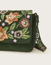Embroidered Cord Cross-Body Bag, , large