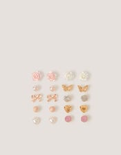 10-Pack Heart Stud Earrings, , large