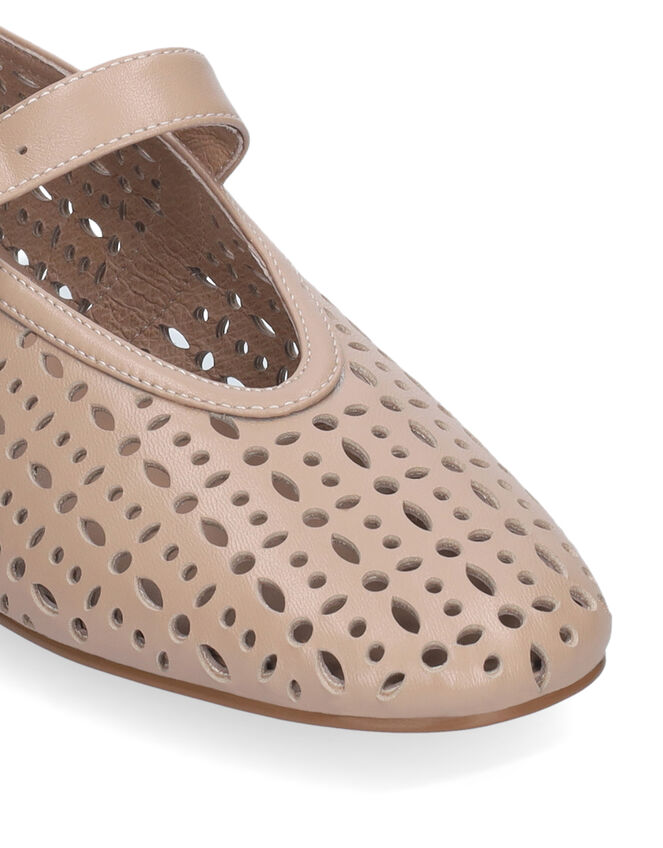 Bibi Lou Maia Mary Jane Ballet Flats, White (OFF WHITE), large