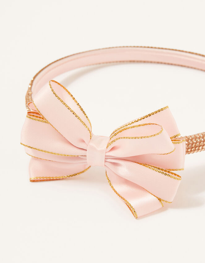 Bow Diamante Headband , , large