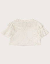 Saskia Short Tulle Cape, Natural (CHAMPAGNE), large