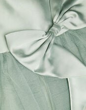 Waterfall Bow Tulle Dress , Blue (PALE BLUE), large