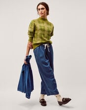 Rhea Tie Front Denim Trousers, Blue (LIGHT AUTHENTIC), large