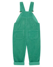Dotty Dungarees Corduroy Dungarees, Green (GREEN), large