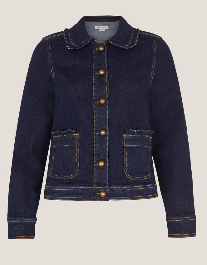Sadie Frill Denim Jacket Blue