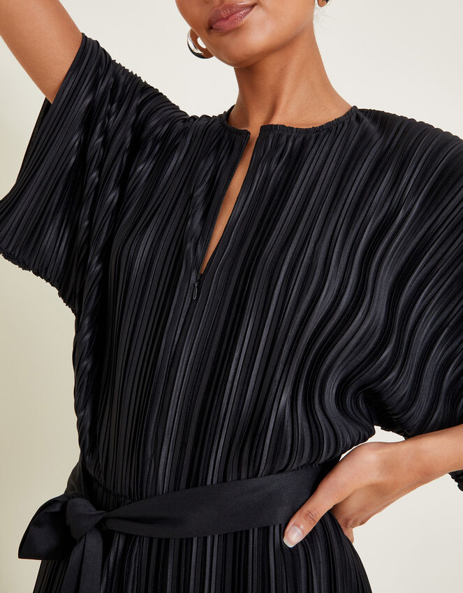Polly Plisse Jumpsuit, Black (BLACK), large