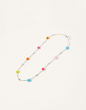 Fun Pom Pom Beaded Necklace, , large