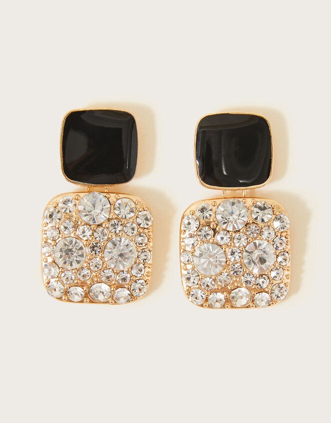Diamante Vintage Look Statement Earrings, , large