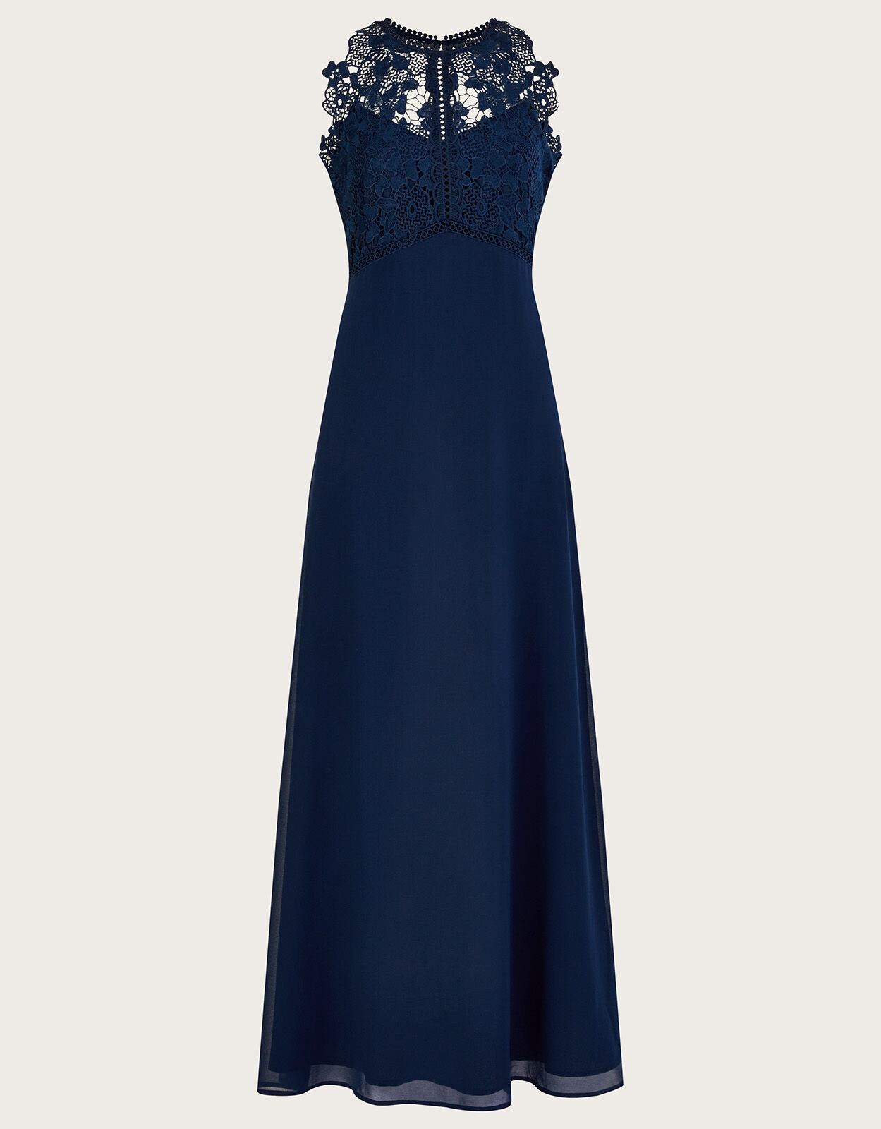 Lena Lace Maxi Dress Blue