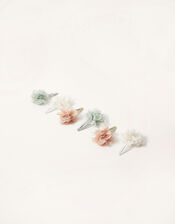 Organza Flower Hair Clip Multipack, , large